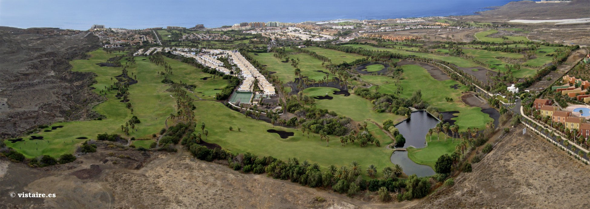 View of Golf del Sur on the island of Tenerife