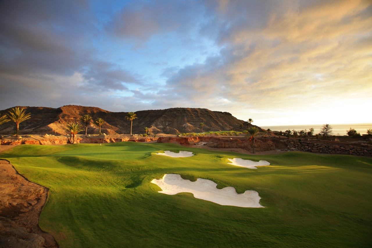 View of Anfi Tauro on the island of Gran Canaria